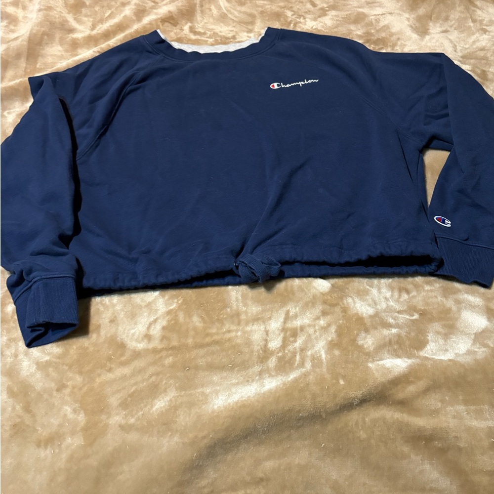 Champion Dark Blue Athletic Sweatshirt